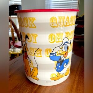 *VINTAGE* {ONLY 2 Lids} Set of 3 Tupperware “Disney” Canisters -Mickey & Friends